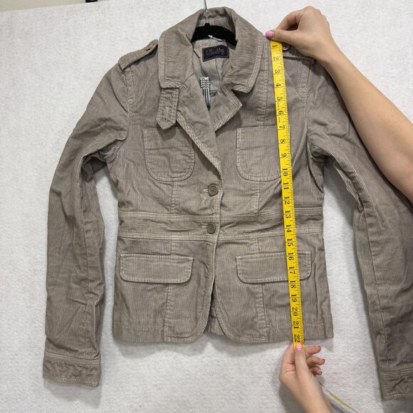 Buckley Tailors Jacket Womens Medium Corduroy Utility Blazer Button Pockets - Picture 6 of 12